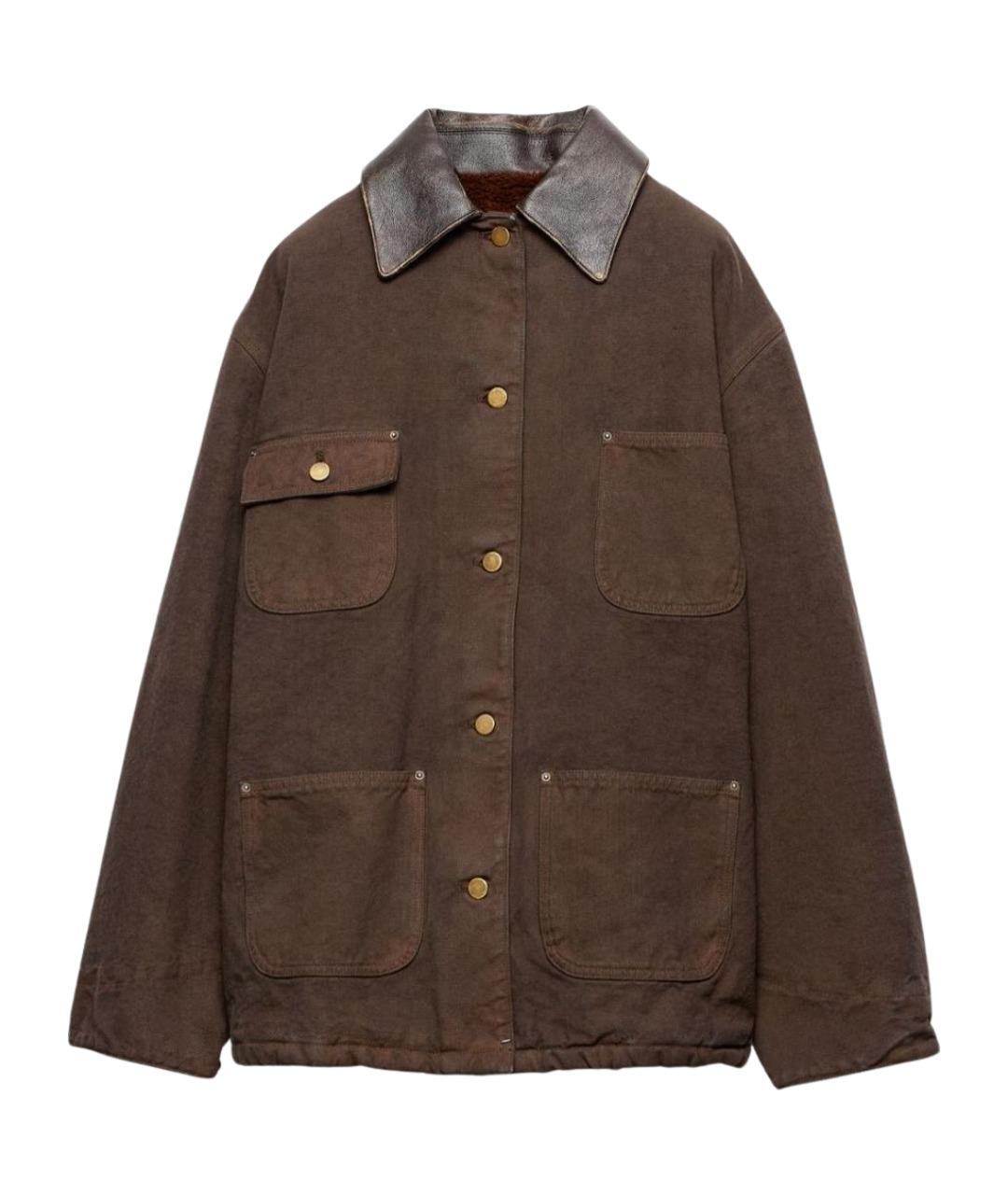 PRADA Коричневая хлопковая куртка, фото 1