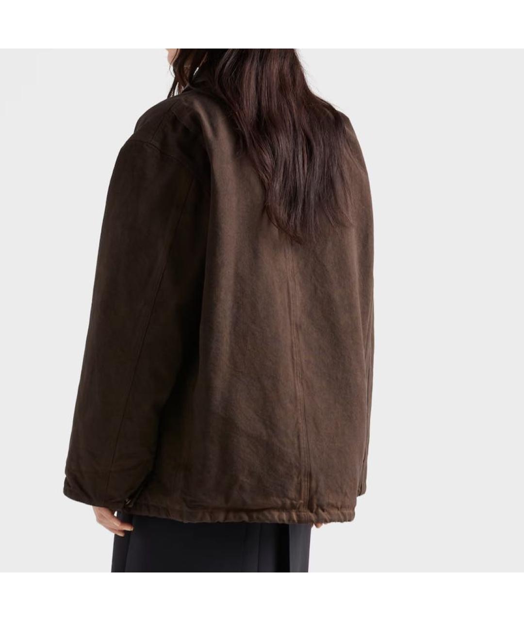 PRADA Коричневая хлопковая куртка, фото 3