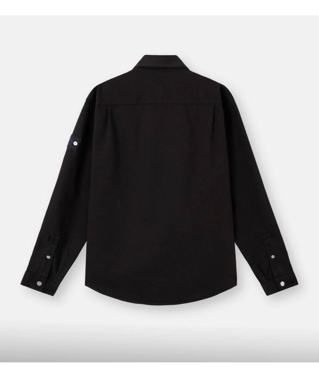 STONE ISLAND Черная хлопковая куртка, фото 3