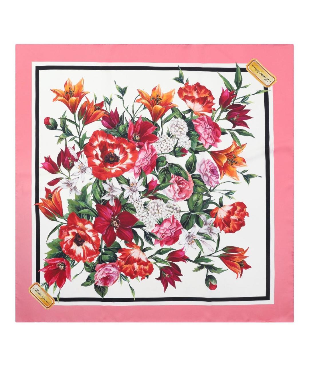 DOLCE&GABBANA Мульти шелковый платок, фото 1
