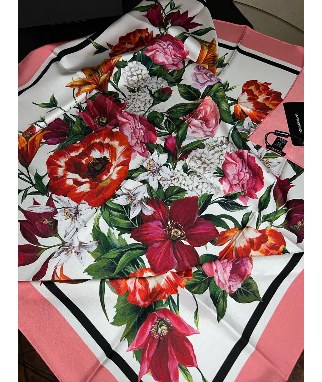 DOLCE&GABBANA Мульти шелковый платок, фото 3