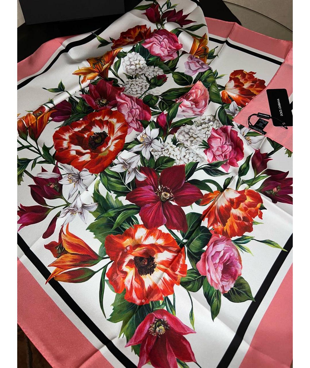 DOLCE&GABBANA Мульти шелковый платок, фото 4