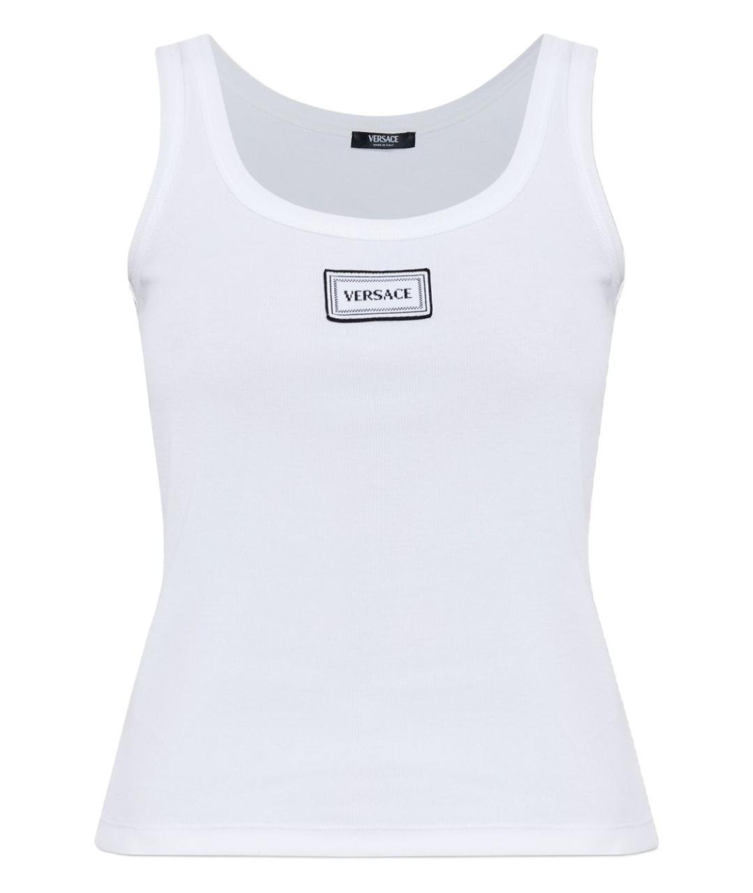 VERSACE Белая хлопковая майка, фото 1