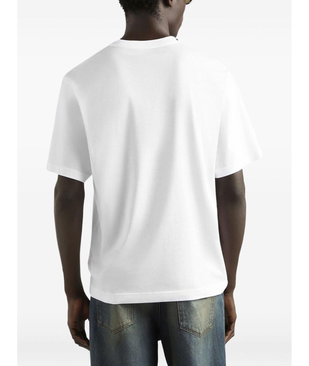 DOLCE&GABBANA Белая хлопковая футболка, фото 3