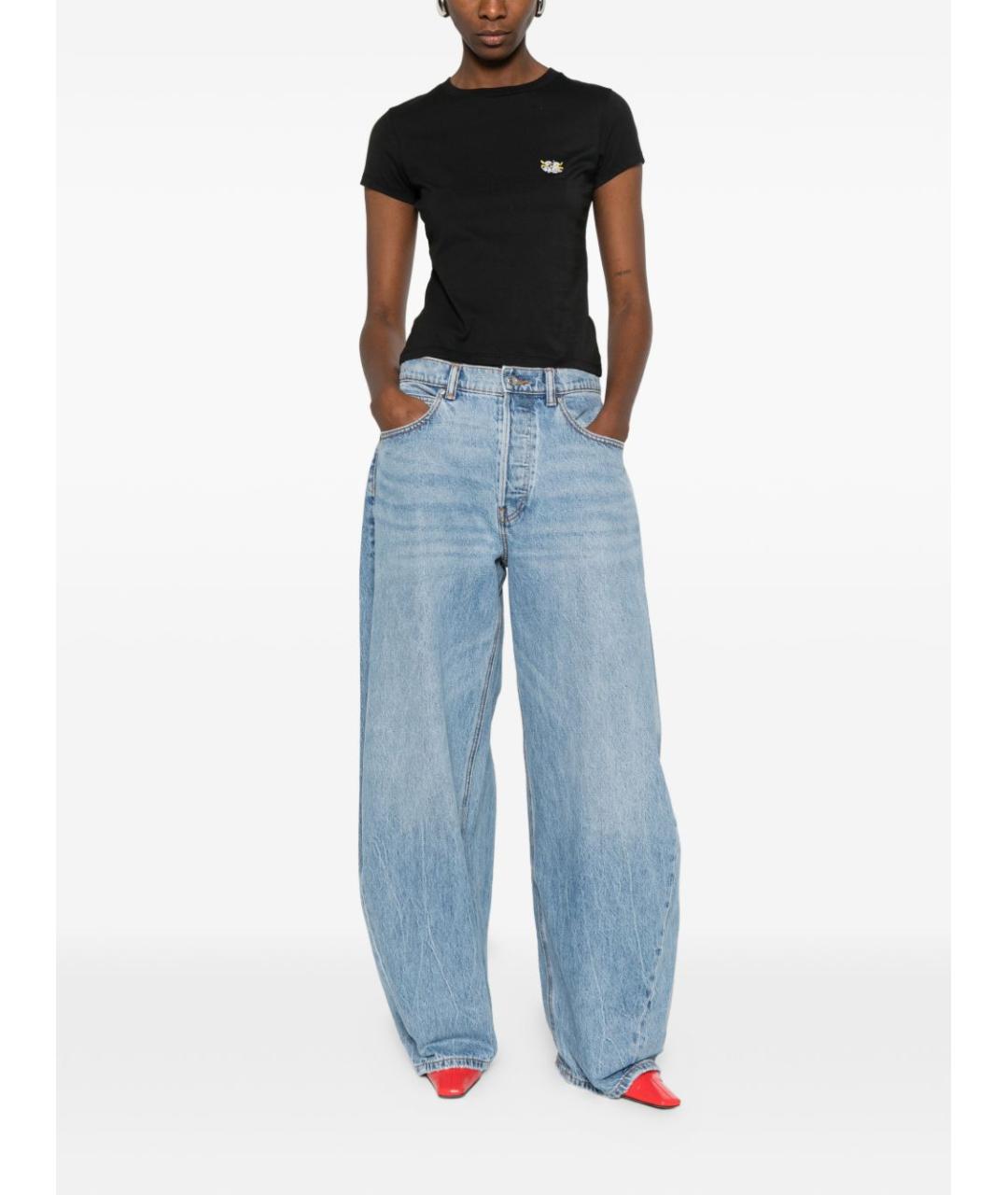 KENZO Черная хлопковая футболка, фото 2