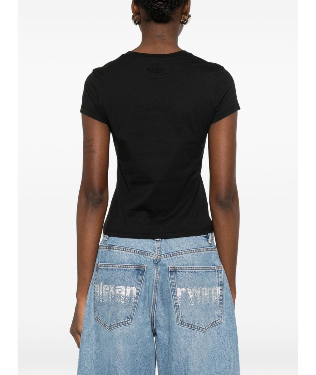 KENZO Черная хлопковая футболка, фото 4