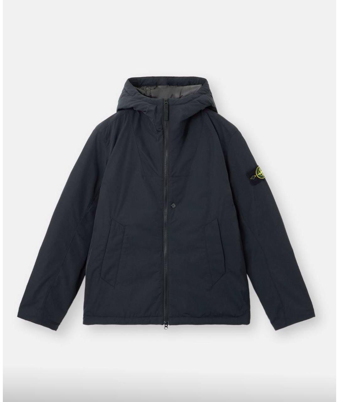 STONE ISLAND Черный полиамидовый пуховик, фото 7