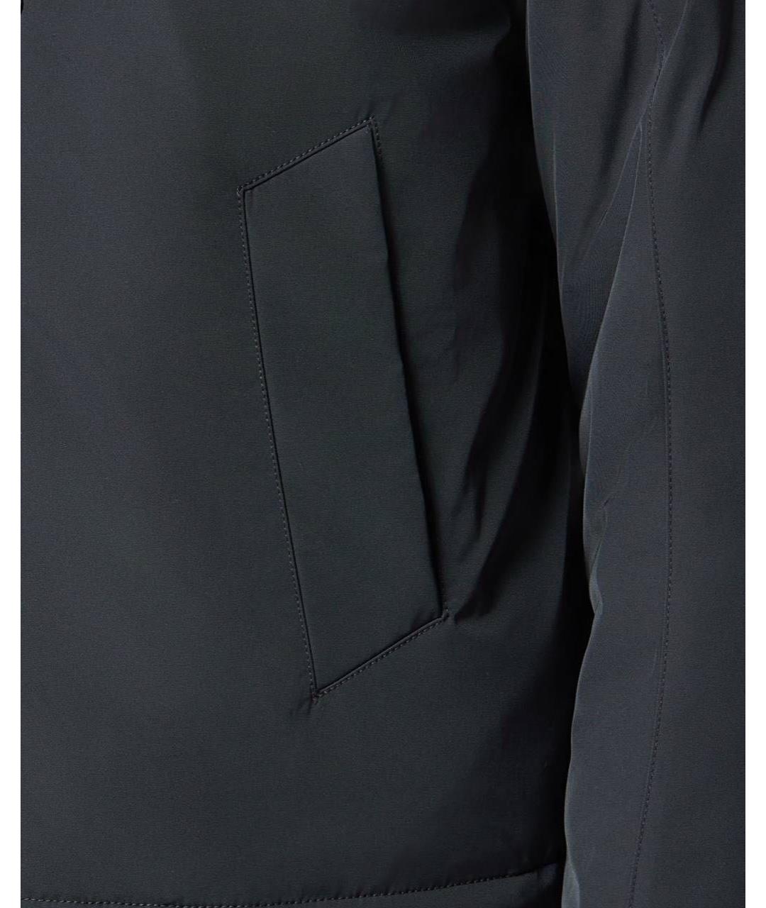 STONE ISLAND Черный полиамидовый пуховик, фото 5