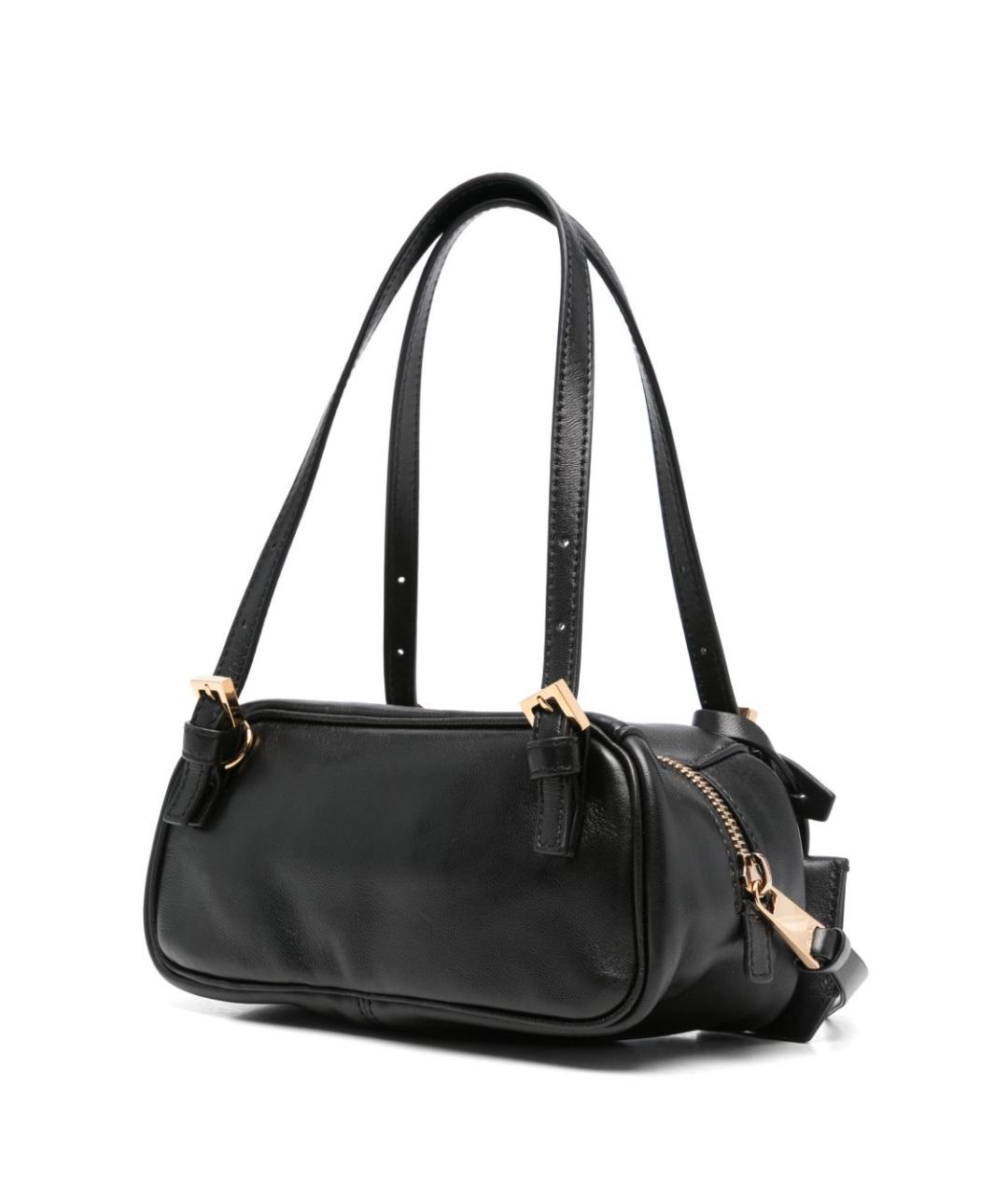 VERSACE Черная кожаная сумка тоут, фото 4