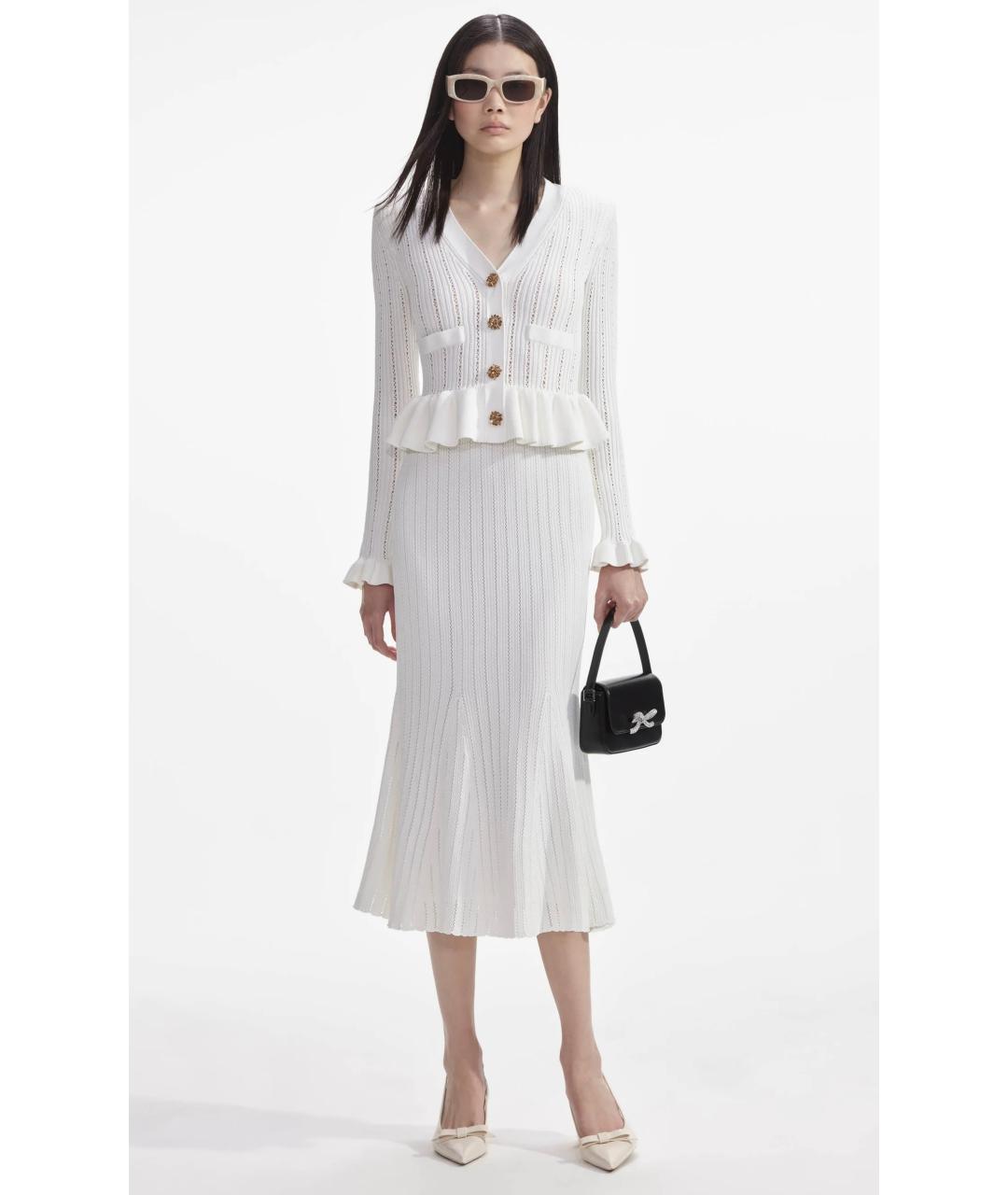 SELF-PORTRAIT Белое коктейльное платье, фото 2