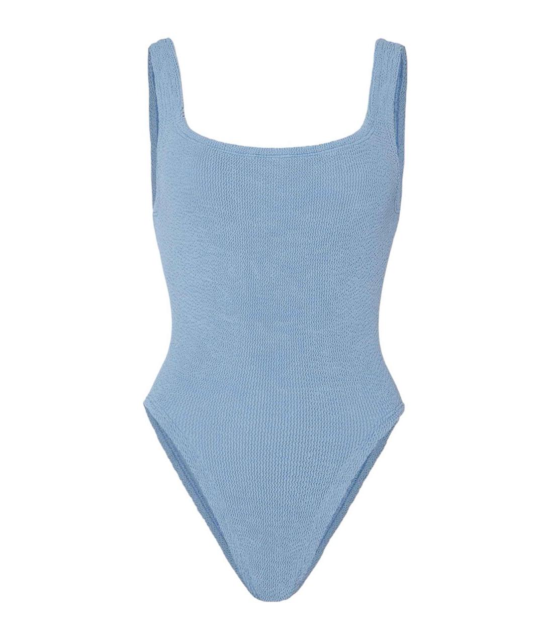 HUNZA G Голубой полиамидовый купальник, фото 1