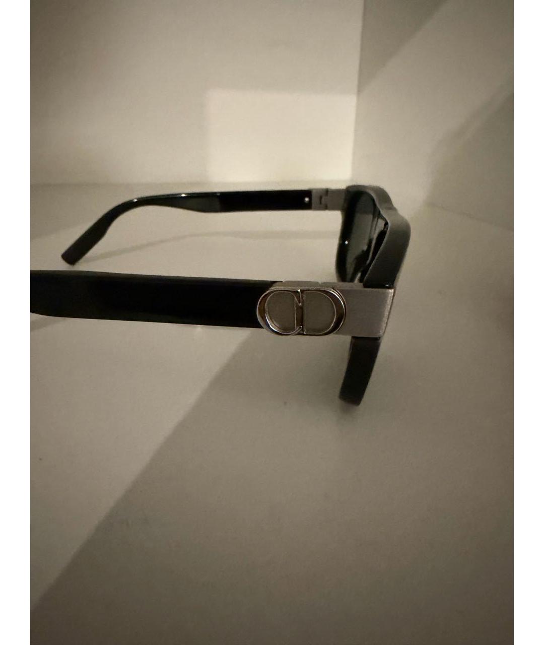 CHRISTIAN DIOR Черные пластиковые солнцезащитные очки, фото 3