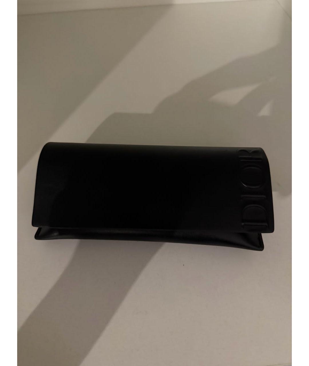 CHRISTIAN DIOR Черные пластиковые солнцезащитные очки, фото 4