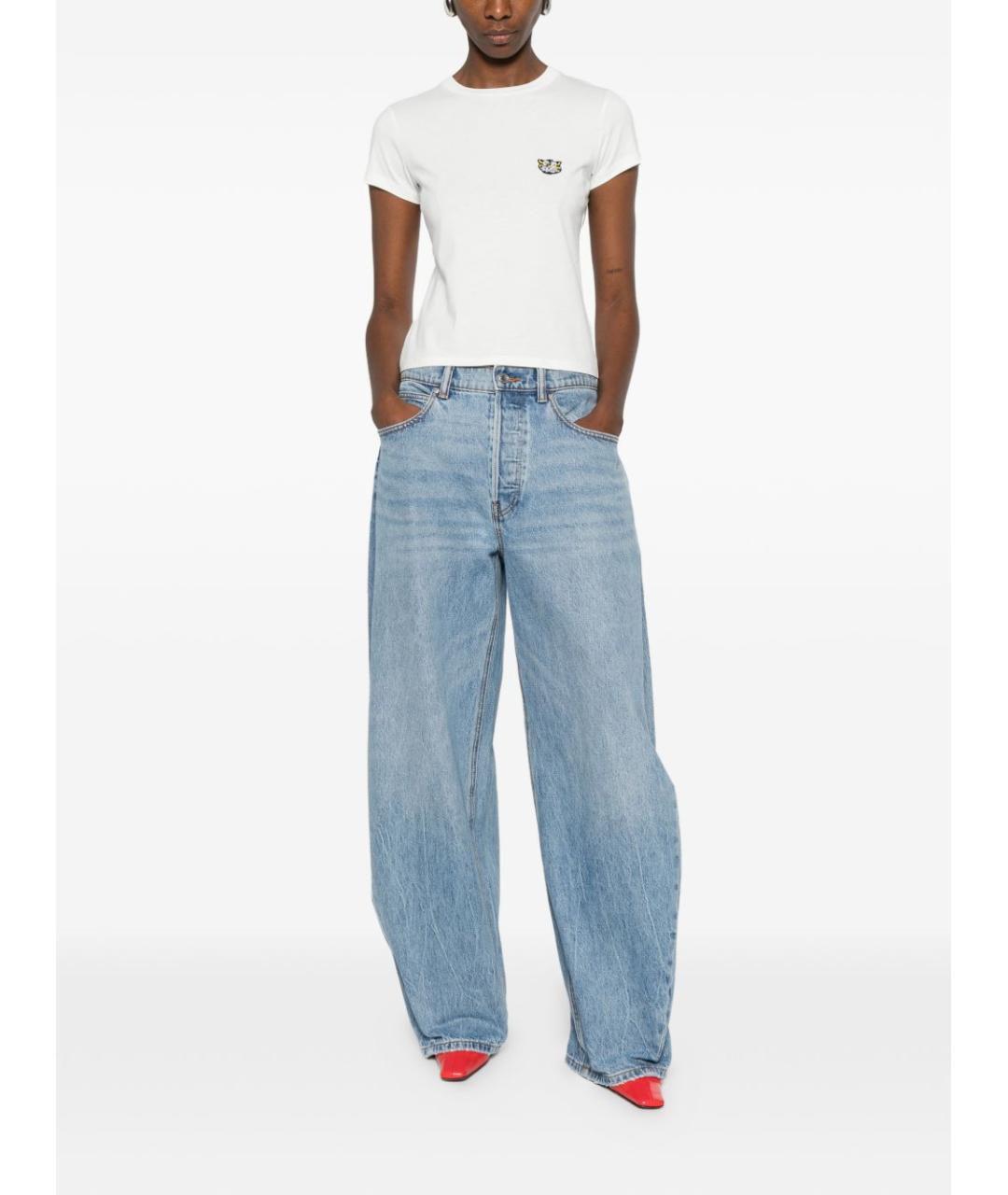 KENZO Белая хлопковая футболка, фото 2