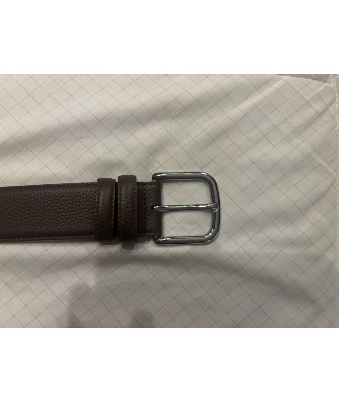 12 STOREEZ Коричневый кожаный ремень, фото 2