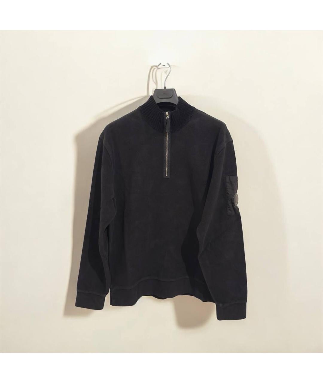 CP COMPANY Черный хлопковый джемпер / свитер, фото 5