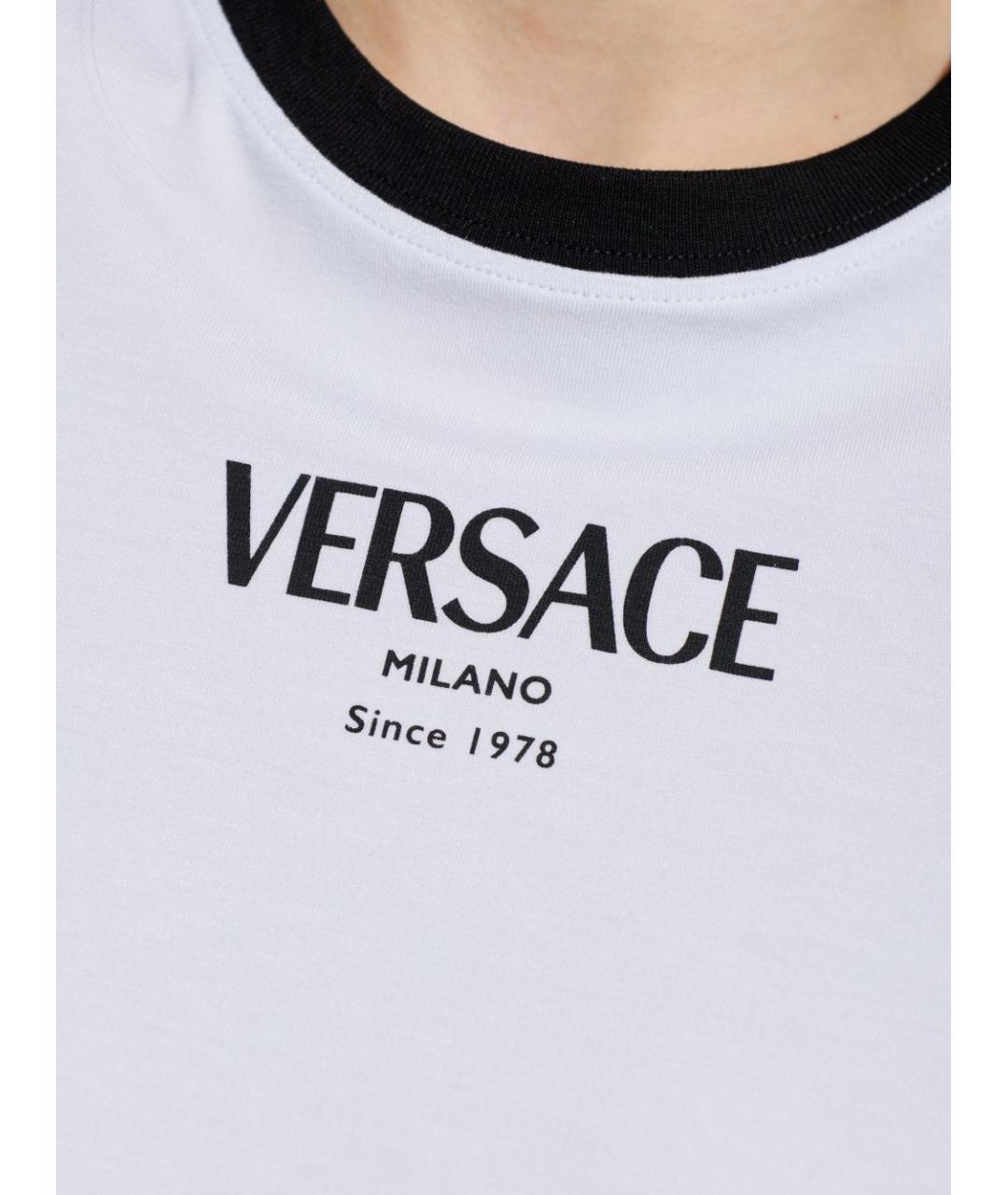 VERSACE Белая вискозная футболка, фото 2