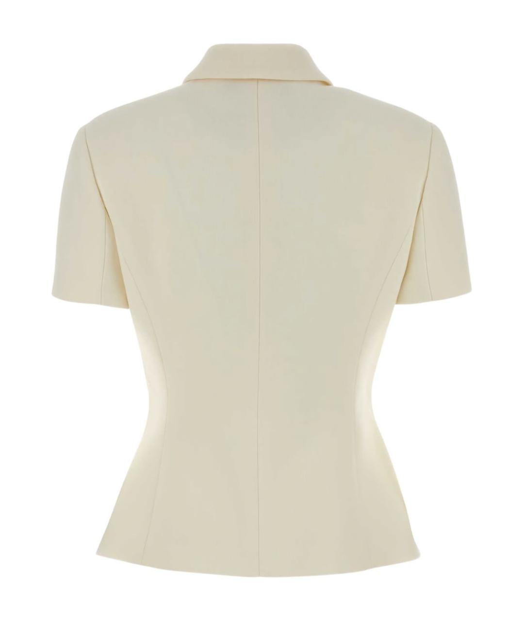 VERSACE Бежевый шерстяной жакет/пиджак, фото 2