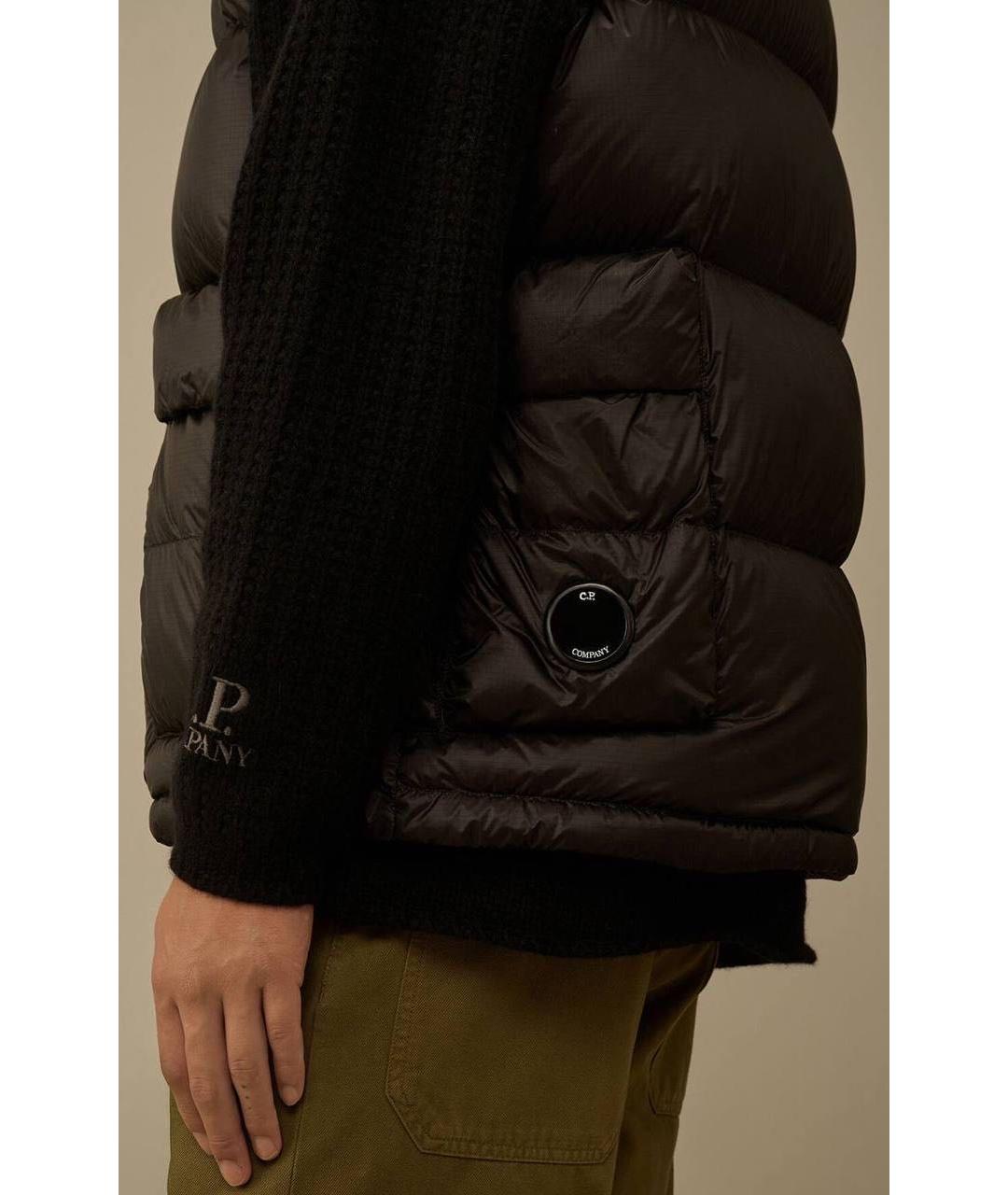 CP COMPANY Черный полиамидовый жилет, фото 4