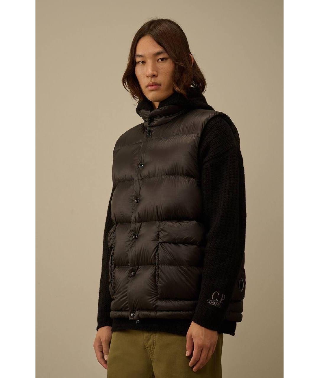 CP COMPANY Черный полиамидовый жилет, фото 6