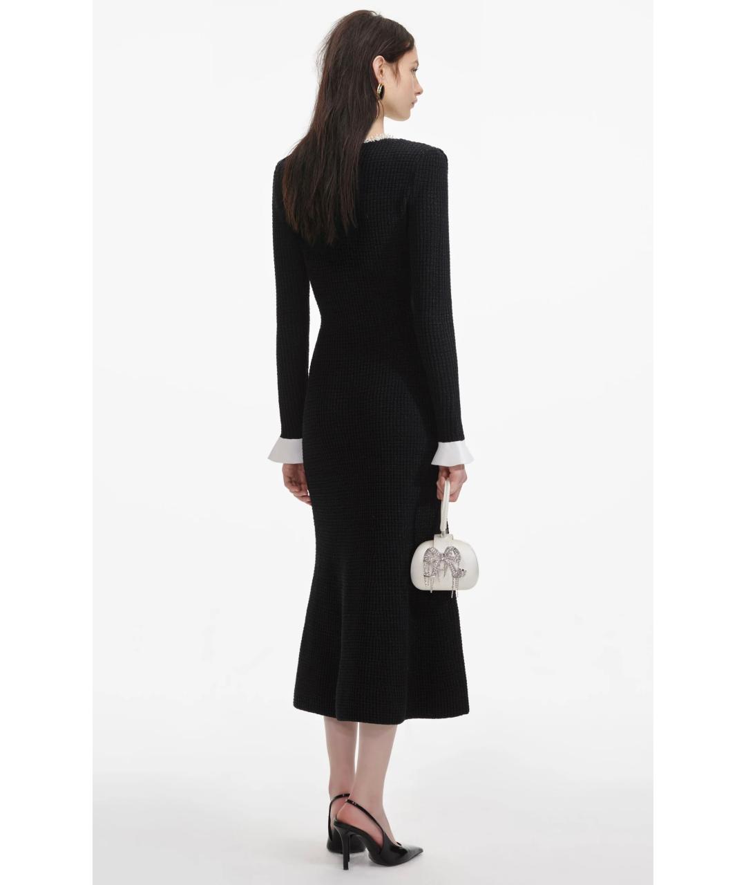 SELF-PORTRAIT Черное коктейльное платье, фото 4