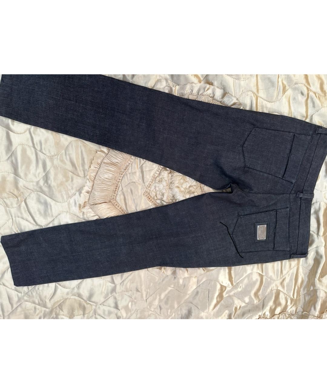 DOLCE&GABBANA Серые хлопковые прямые джинсы, фото 6