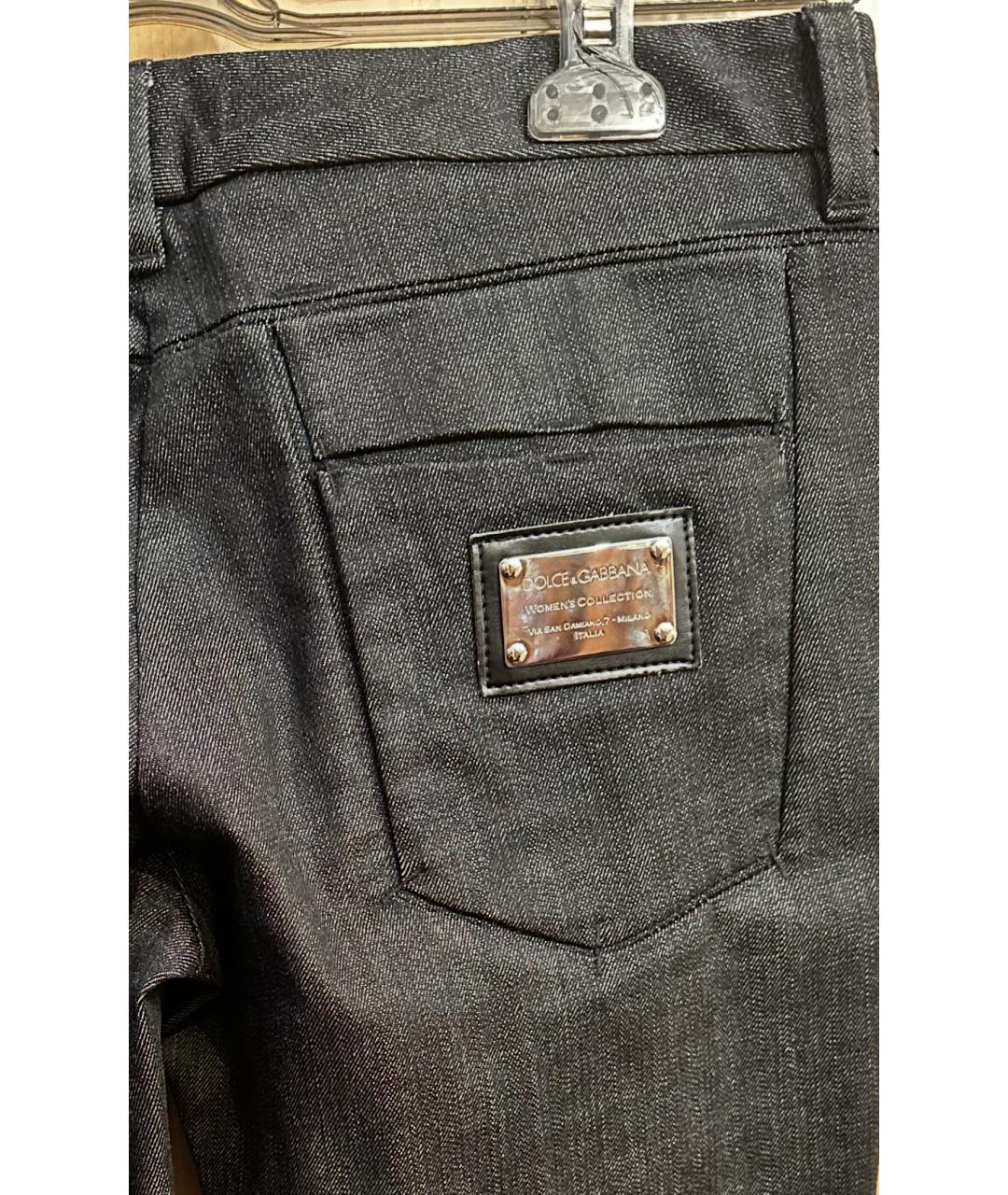 DOLCE&GABBANA Серые хлопковые прямые джинсы, фото 5