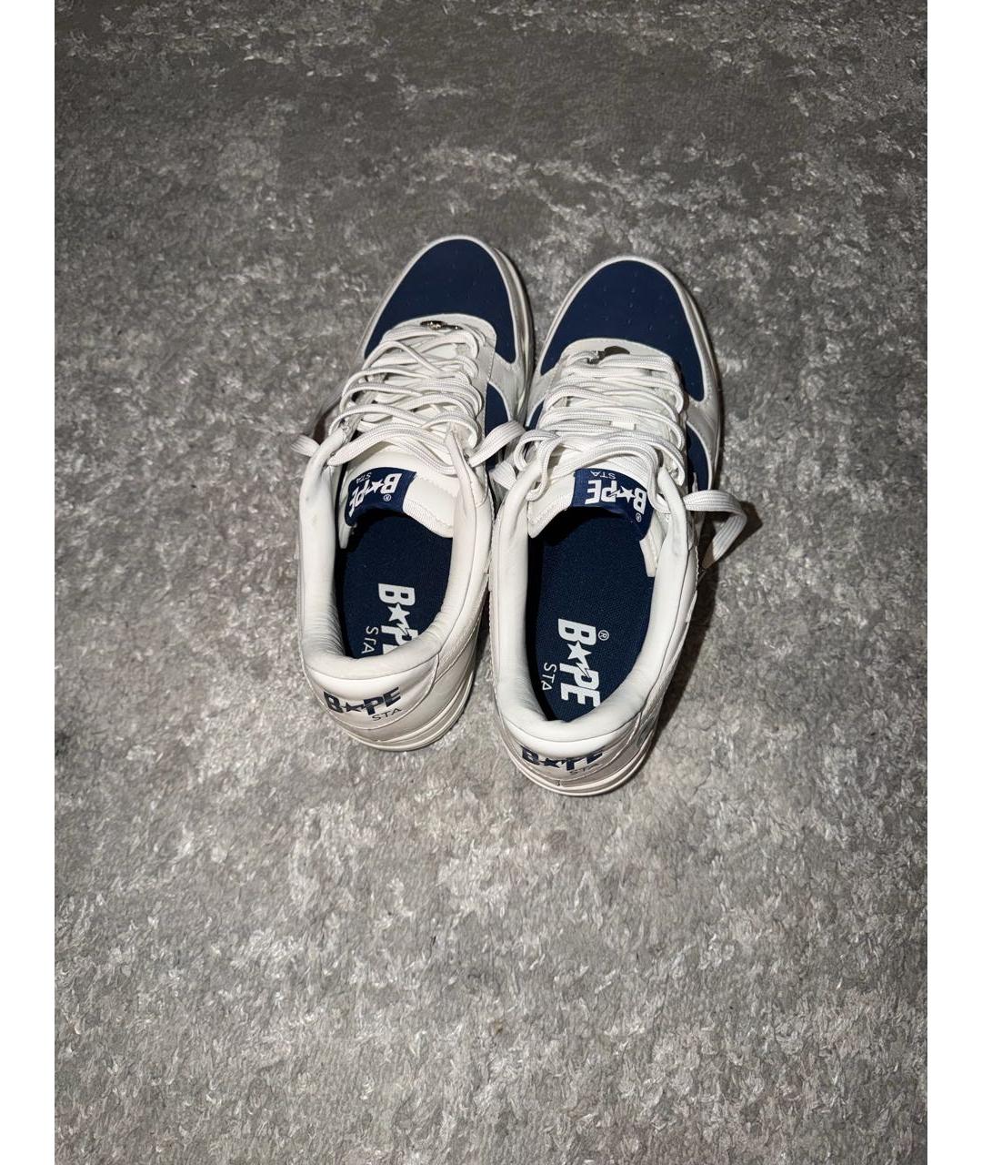 A BATHING APE Белые низкие кроссовки / кеды, фото 3