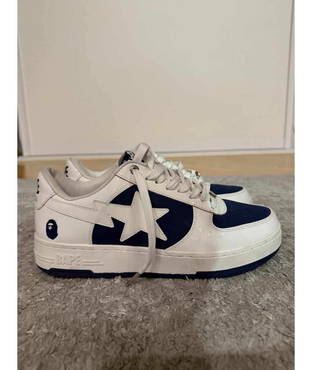 A BATHING APE Белые низкие кроссовки / кеды, фото 5