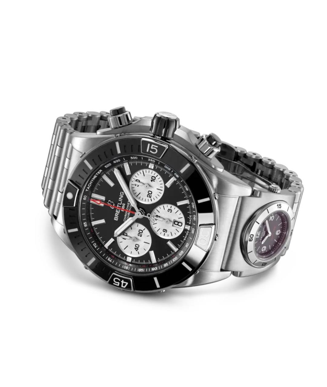 BREITLING Серебряные металлические часы, фото 3