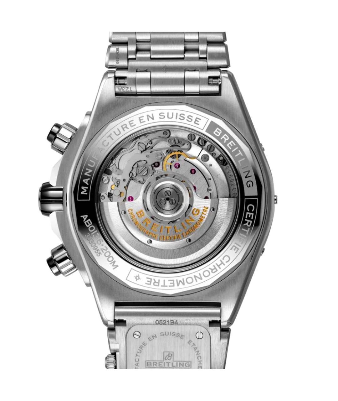 BREITLING Серебряные металлические часы, фото 4