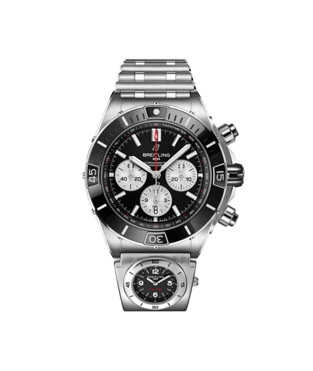 BREITLING Серебряные металлические часы, фото 1