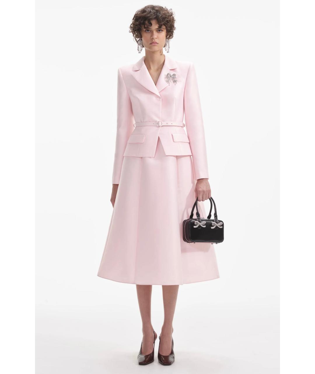 SELF-PORTRAIT Розовое коктейльное платье, фото 2