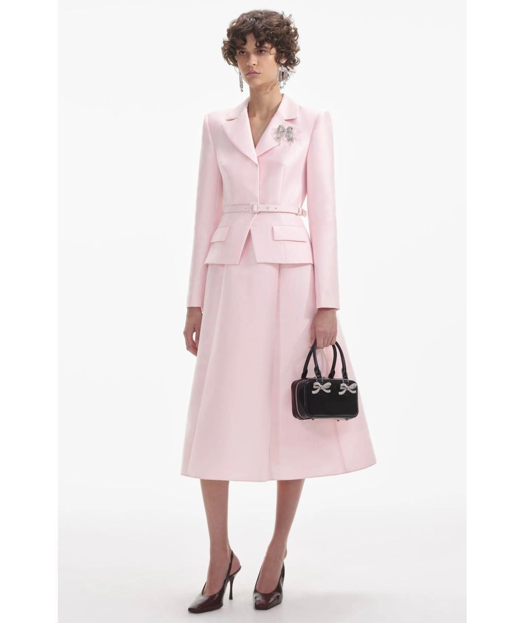 SELF-PORTRAIT Розовое коктейльное платье, фото 3