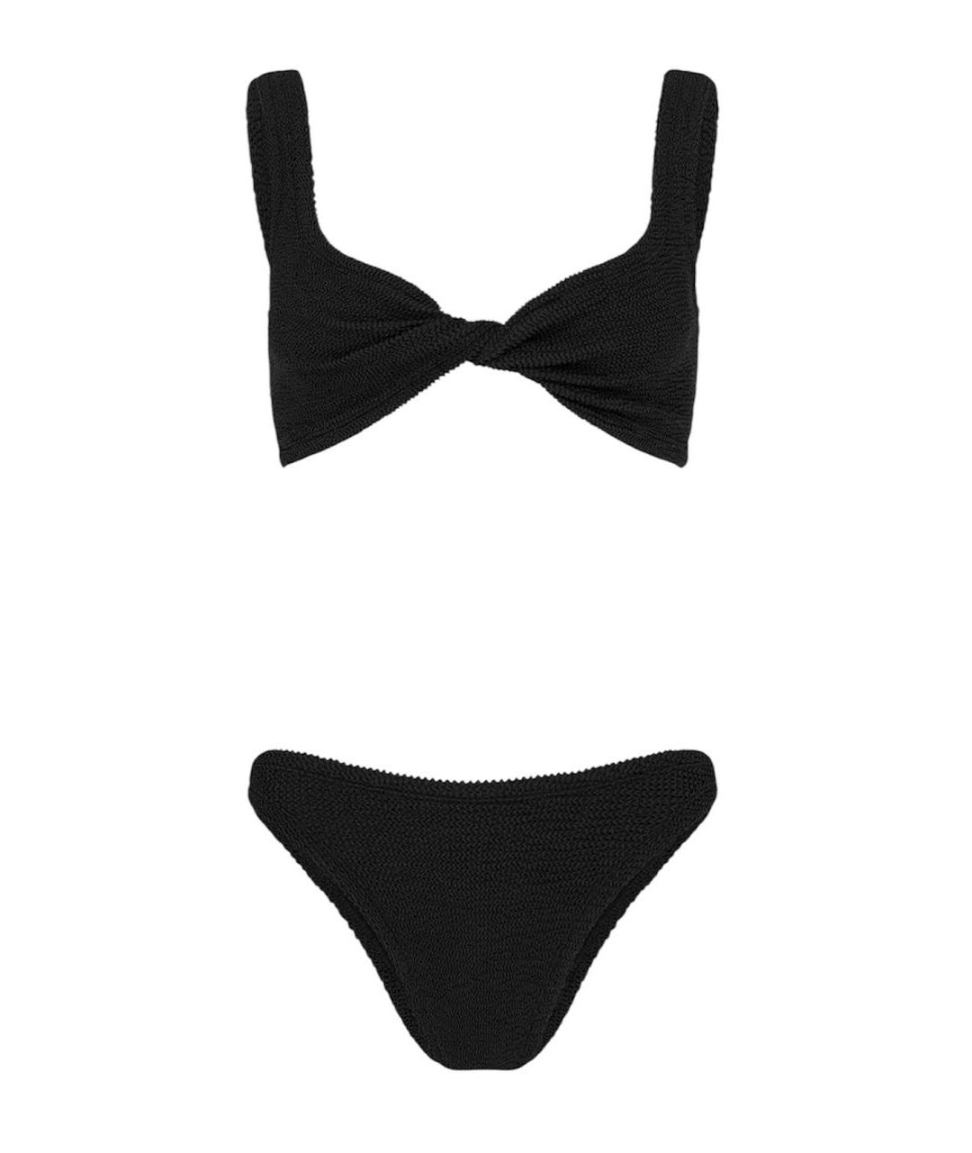 HUNZA G Черный полиамидовый купальник, фото 1