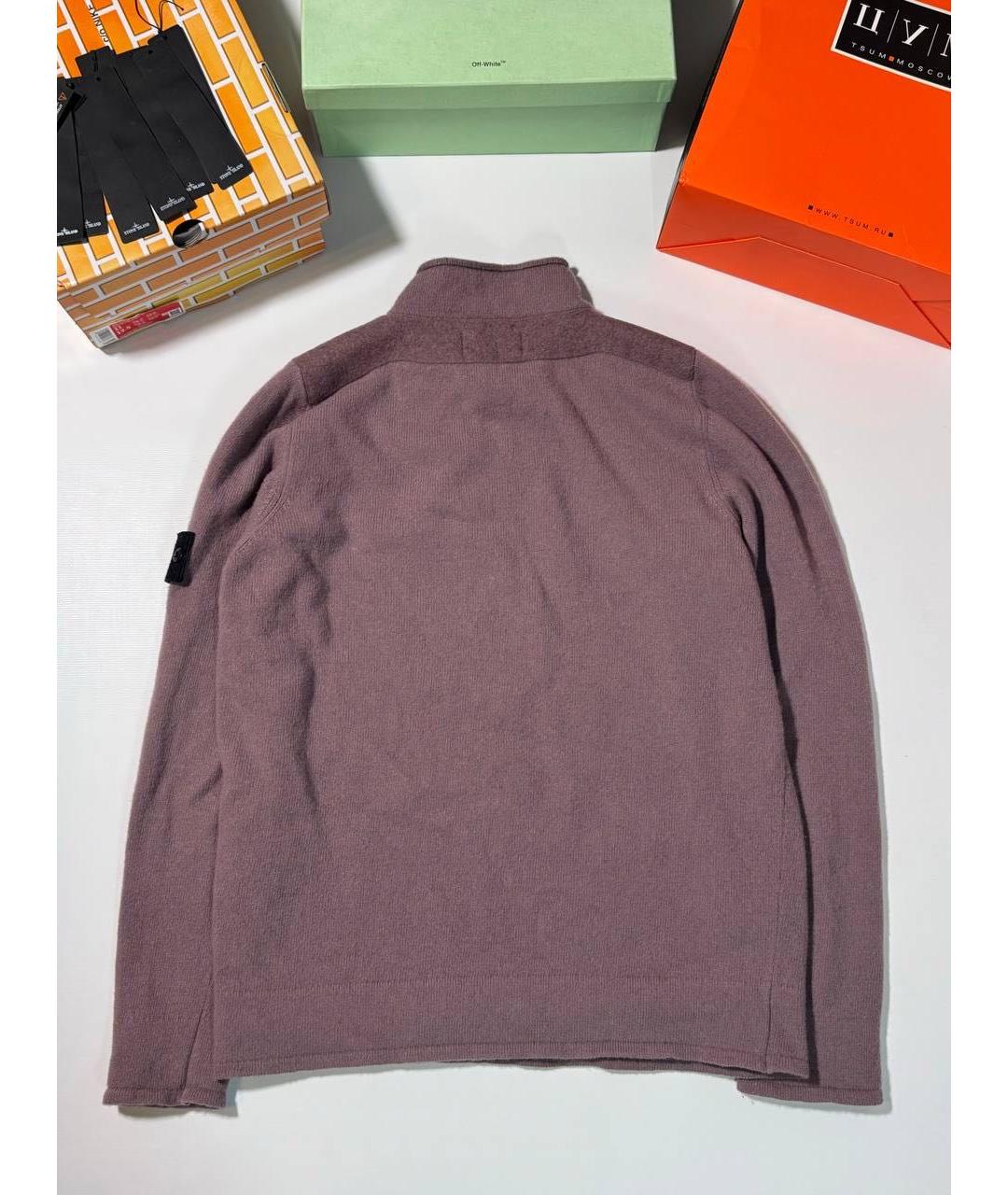 STONE ISLAND Фиолетовый джемпер / свитер, фото 2