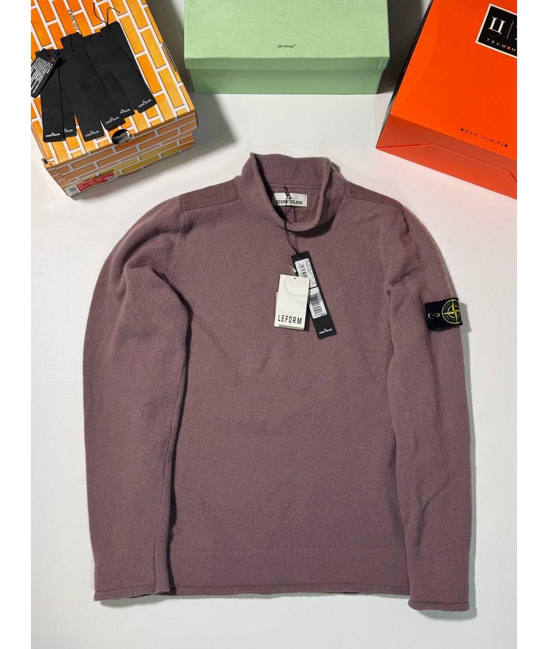 STONE ISLAND Фиолетовый джемпер / свитер, фото 4