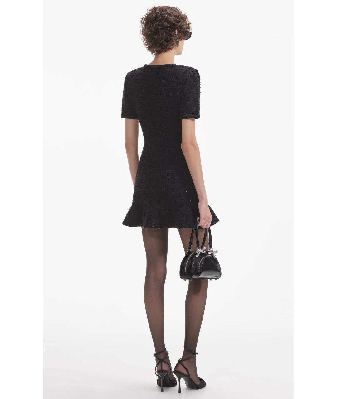 SELF-PORTRAIT Черное коктейльное платье, фото 4