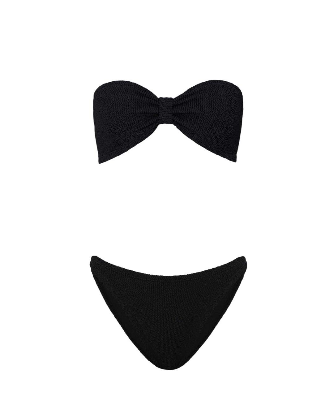 HUNZA G Черный полиамидовый купальник, фото 1