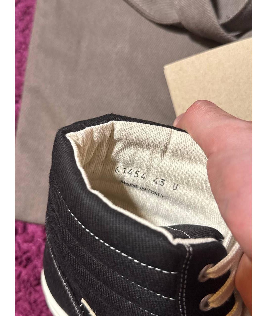 RICK OWENS Мульти текстильные высокие кроссовки / кеды, фото 5