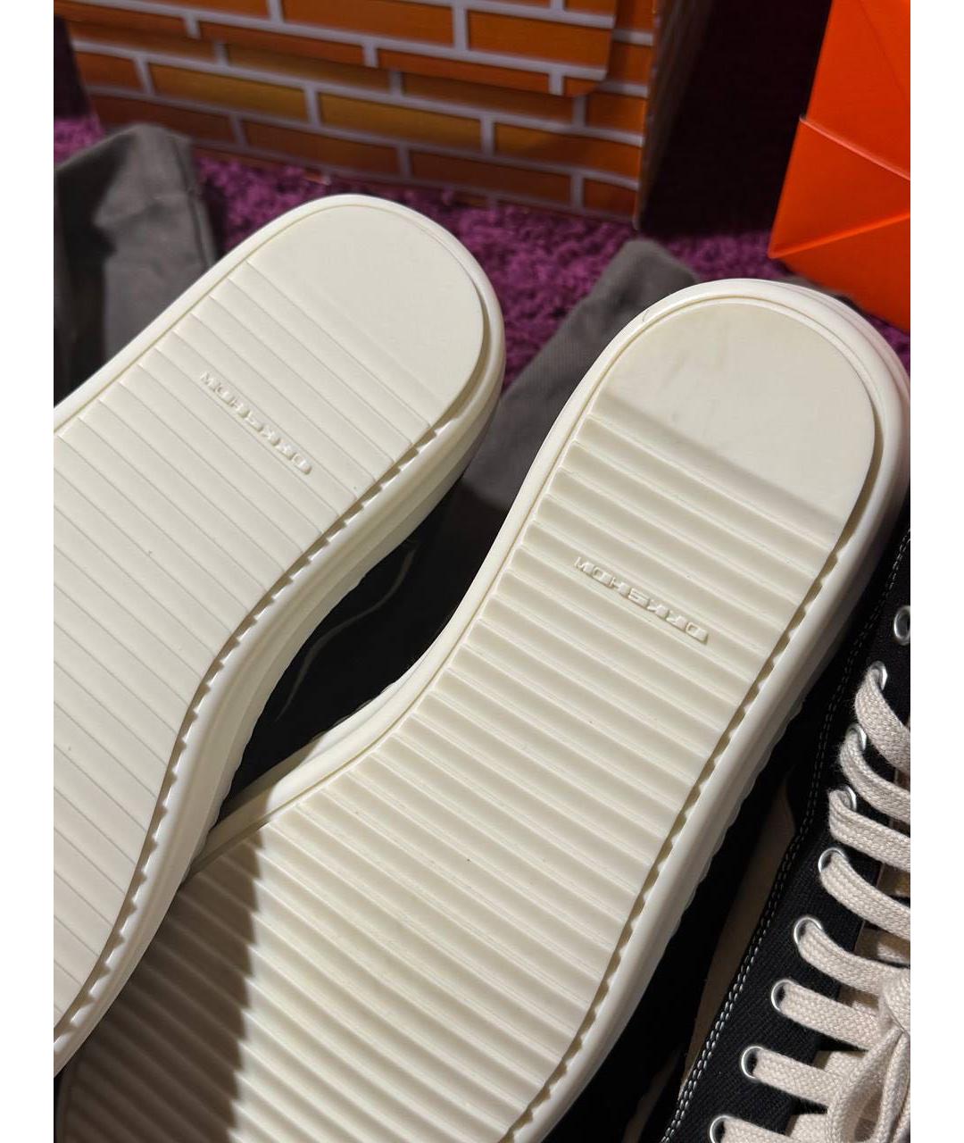 RICK OWENS Мульти текстильные высокие кроссовки / кеды, фото 3