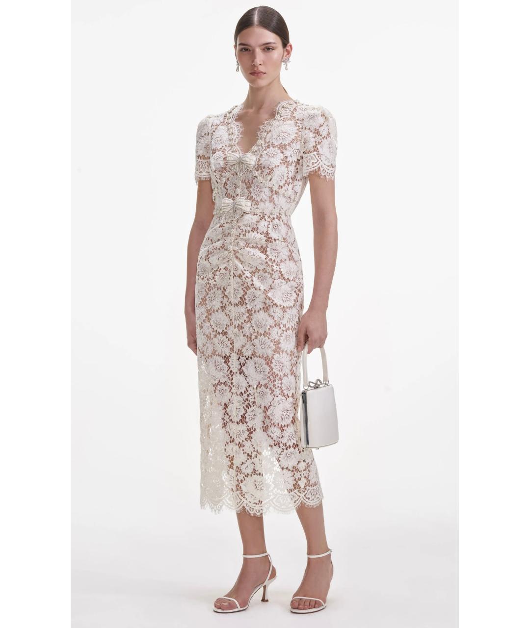 SELF-PORTRAIT Бежевое коктейльное платье, фото 3