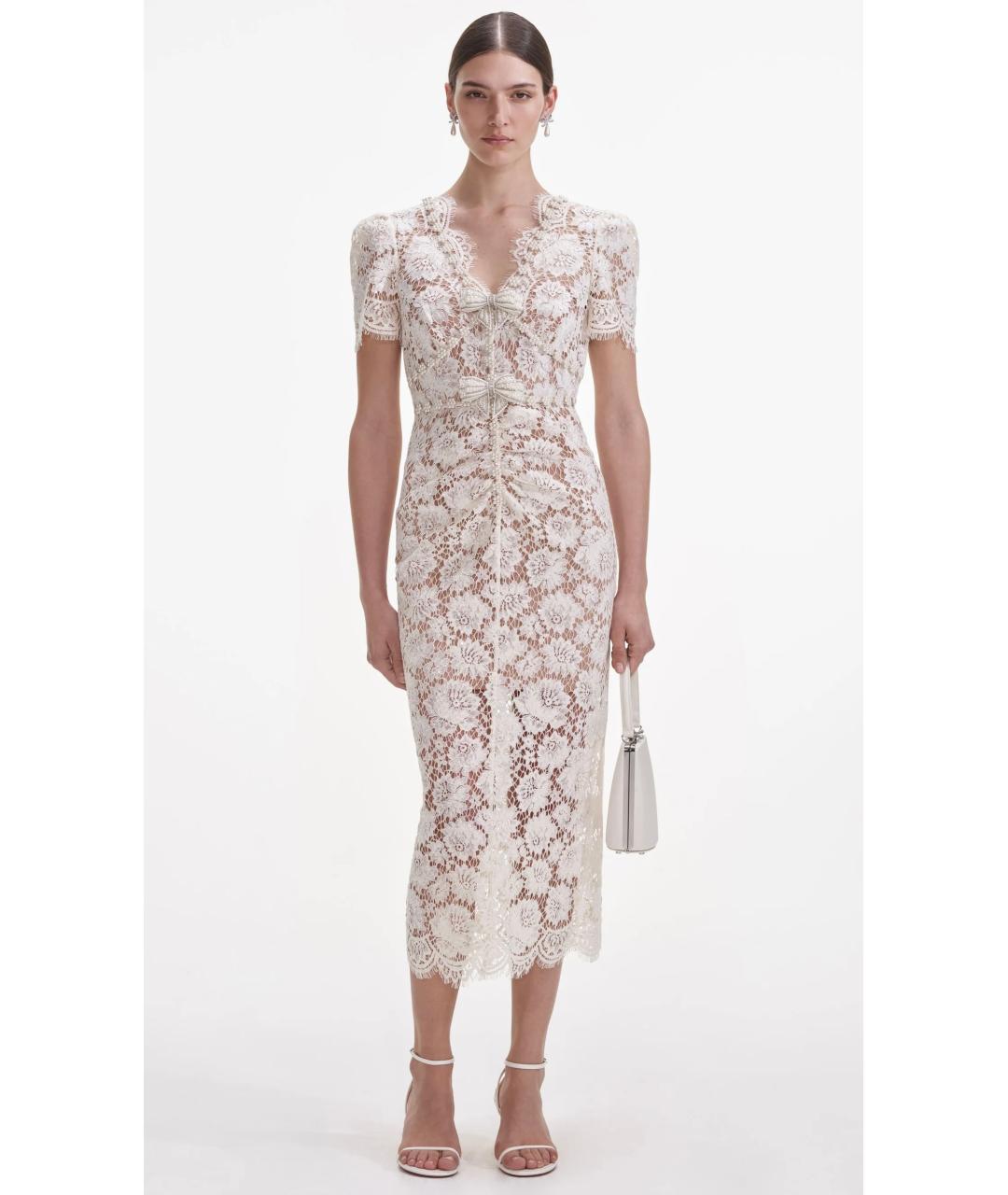 SELF-PORTRAIT Бежевое коктейльное платье, фото 2