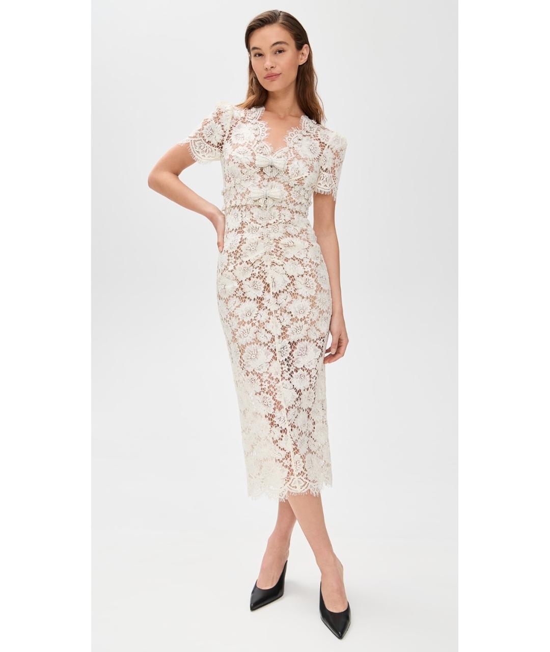 SELF-PORTRAIT Бежевое коктейльное платье, фото 6