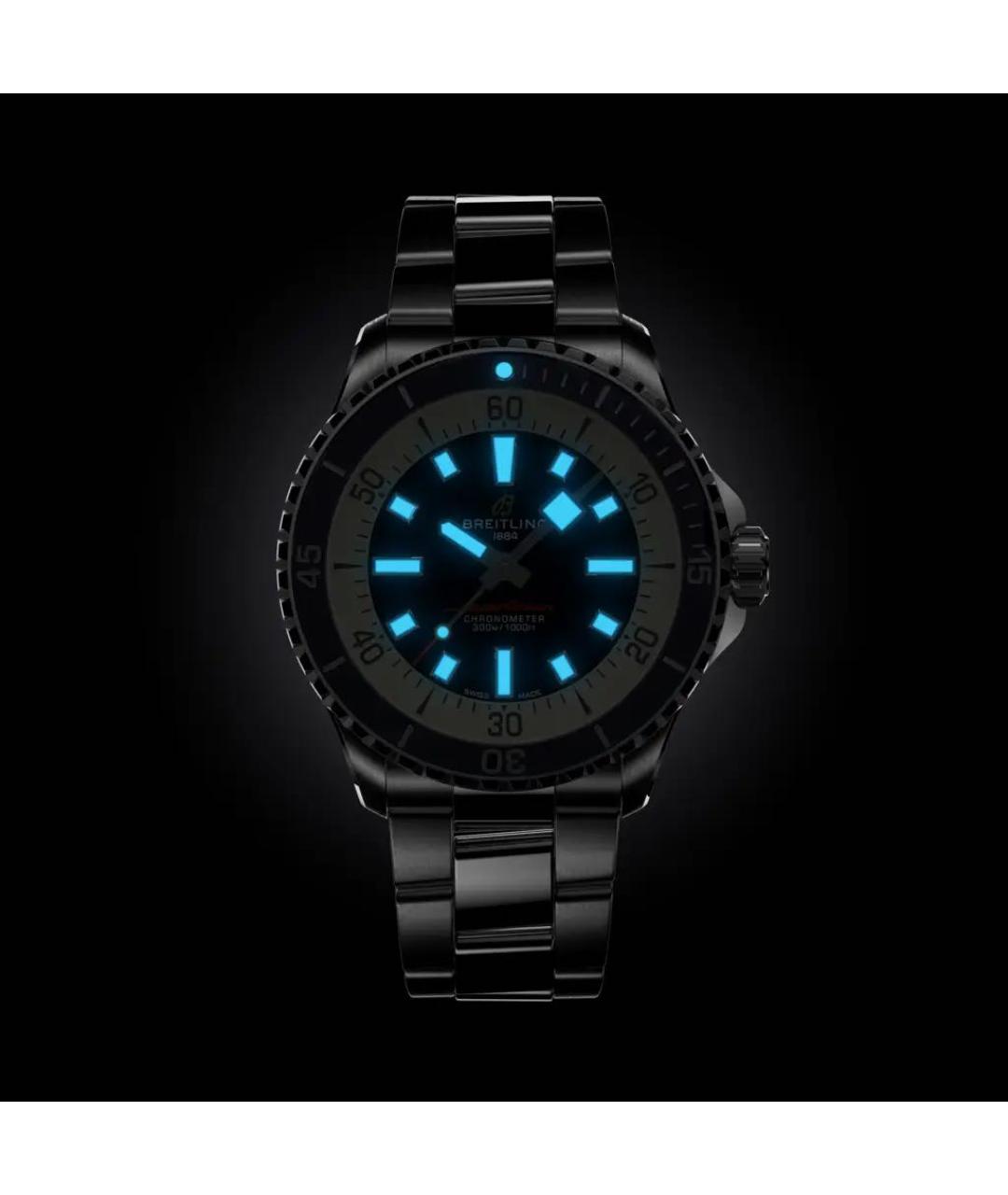 BREITLING SUPEROCEAN Серебряные металлические часы, фото 5