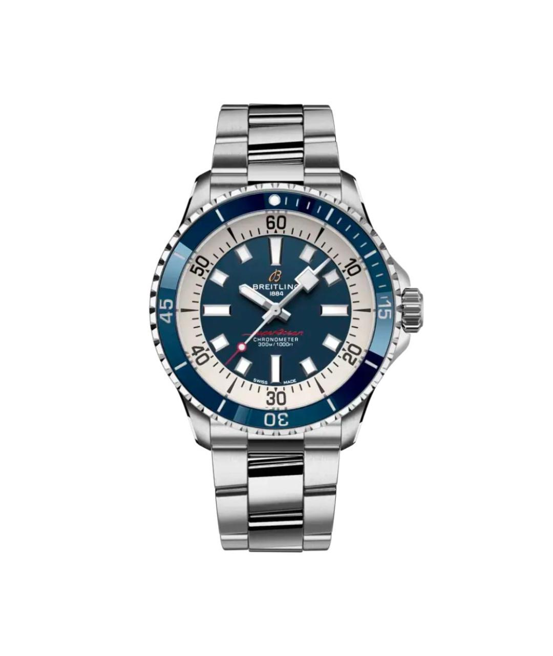 BREITLING SUPEROCEAN Серебряные металлические часы, фото 1