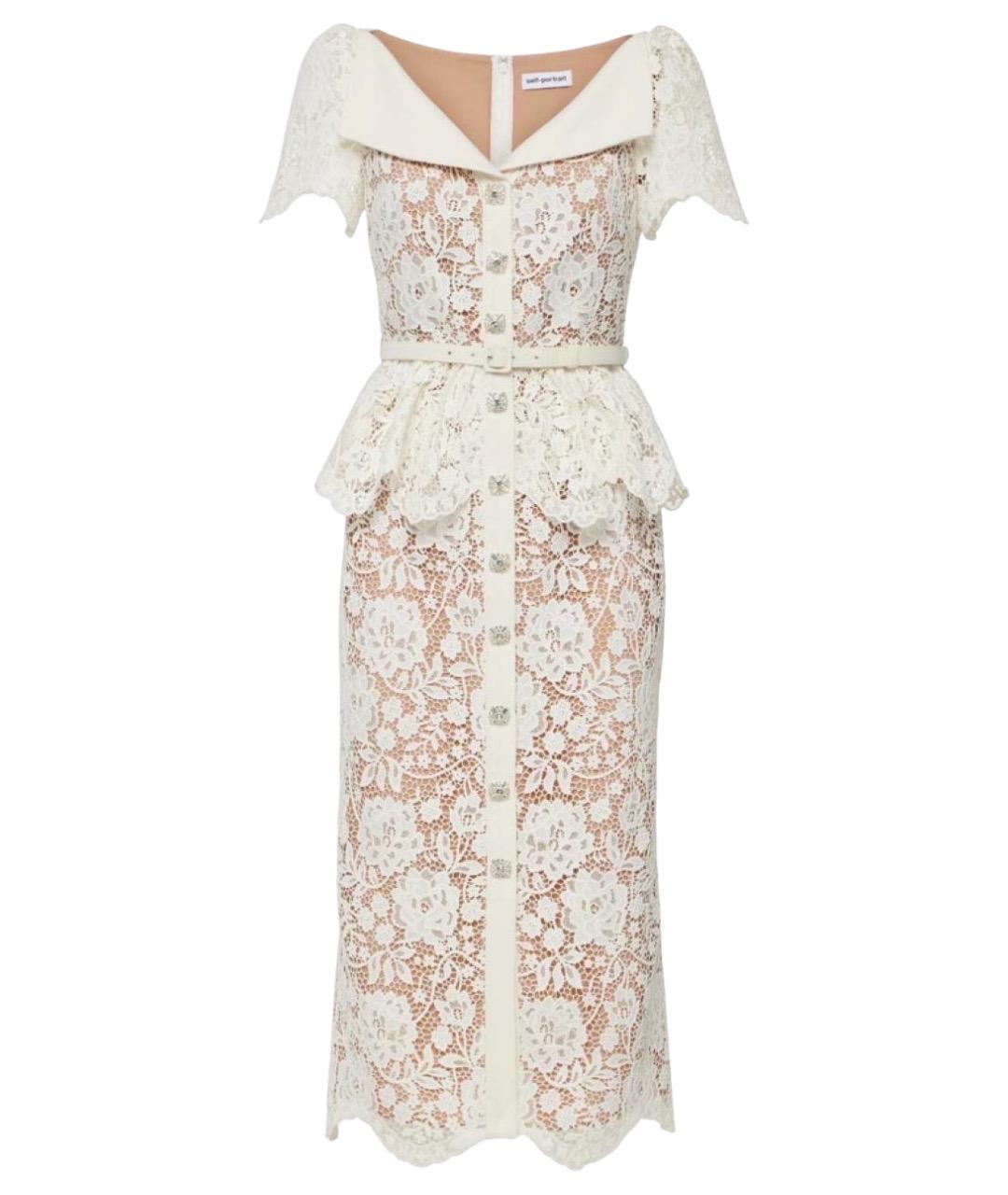 SELF-PORTRAIT Бежевое коктейльное платье, фото 1