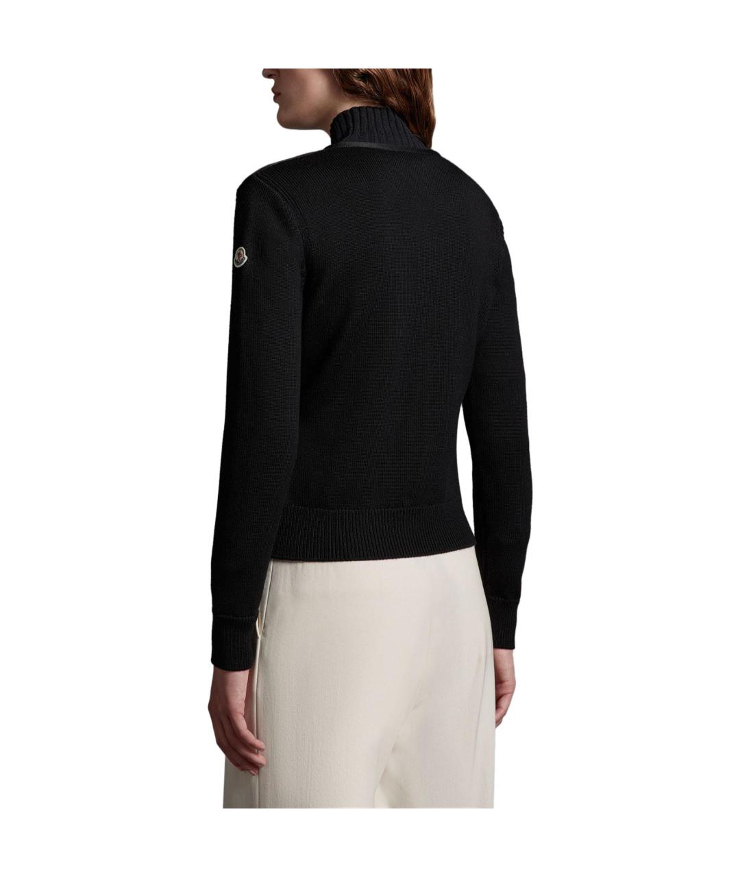 MONCLER Черный пуховик, фото 5