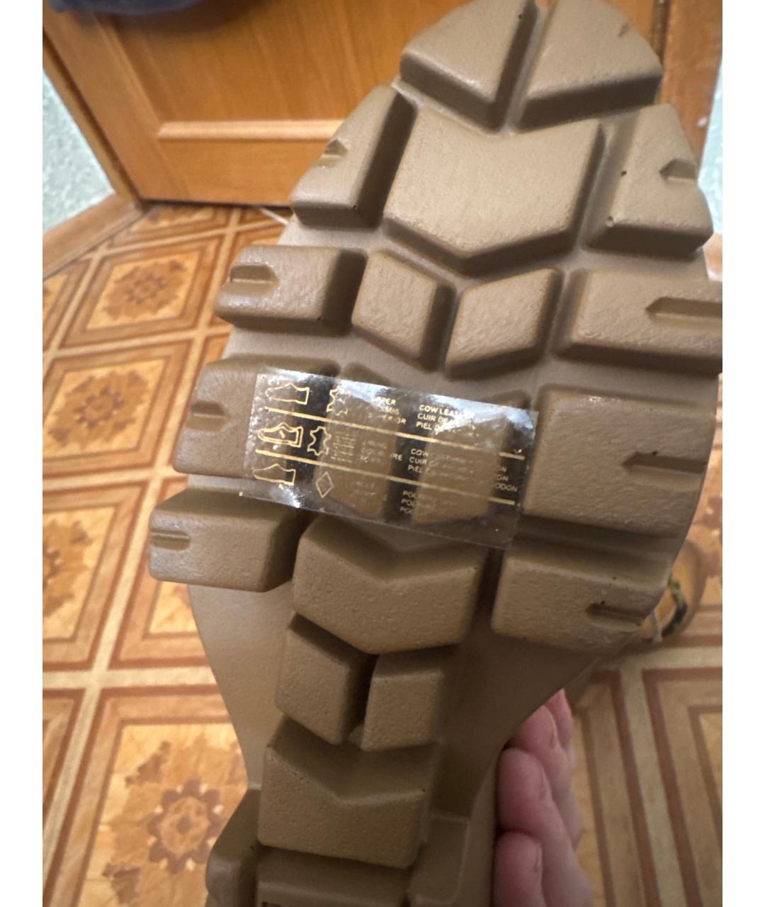 DIESEL Горчичные нубуковые ботильоны, фото 8