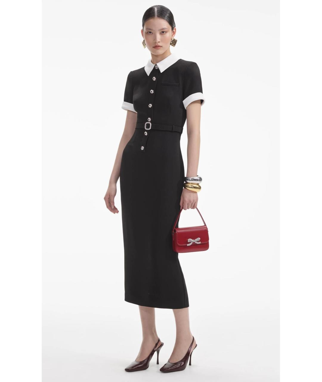 SELF-PORTRAIT Черное коктейльное платье, фото 6